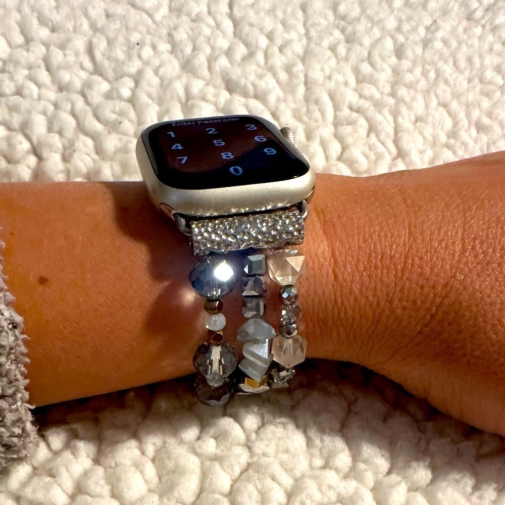 Ermish blue/Silver watch band for Apple Watch